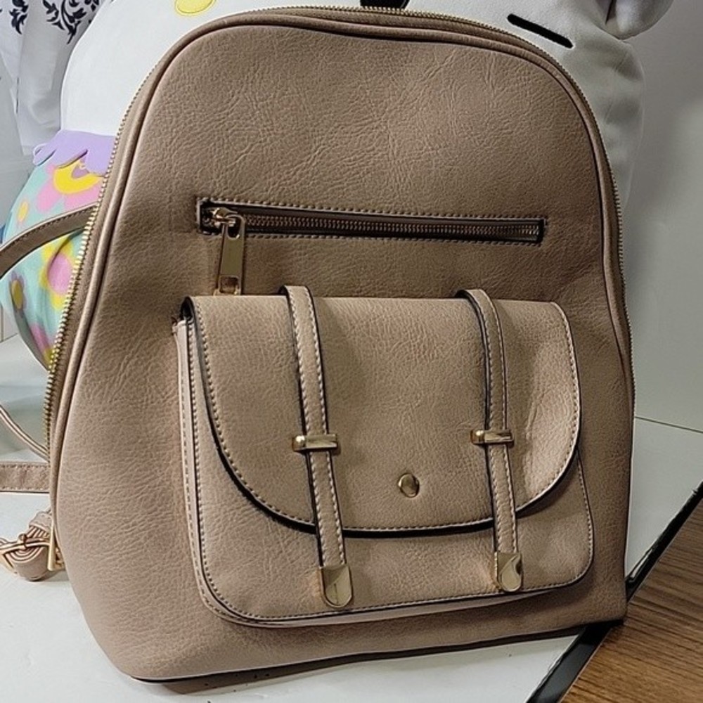 Beige large backpack * - Picture 12 of 12